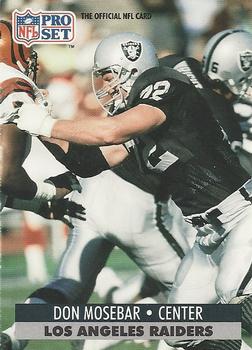 Don Mosebar Los Angeles Raiders 1991 Pro set NFL #547